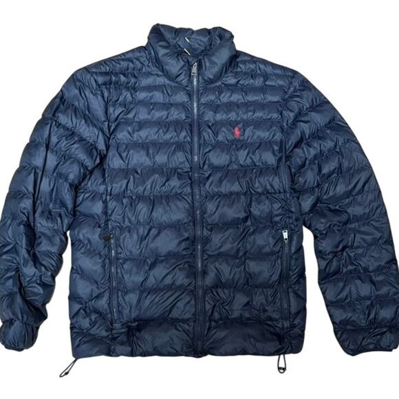 POLO RALPH LAUREN Colden Packable Puffer Jacket Navy SP Small - Picture 2 of 7